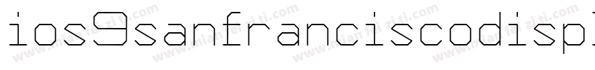 ios9sanfranciscodisplay ultralight字体转换
